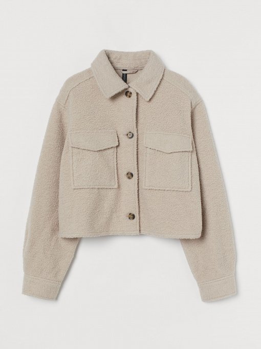 Демисезонная куртка H&M модель 0966502_бежевий Фото