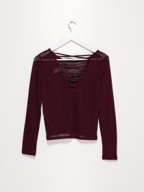 Реглан H&M модель 0395495_т.бордовий Фото