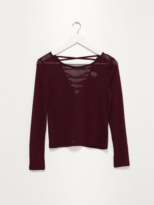 Реглан H&M модель 0395495_т.бордовий Фото