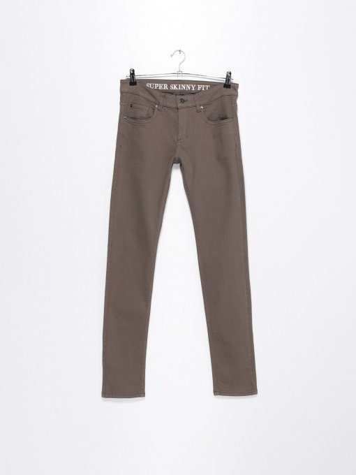 Брюки повседневные H&M модель 0125707_оливковий Фото