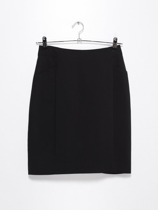 Юбка мини H&M модель 0175371_чорний Фото