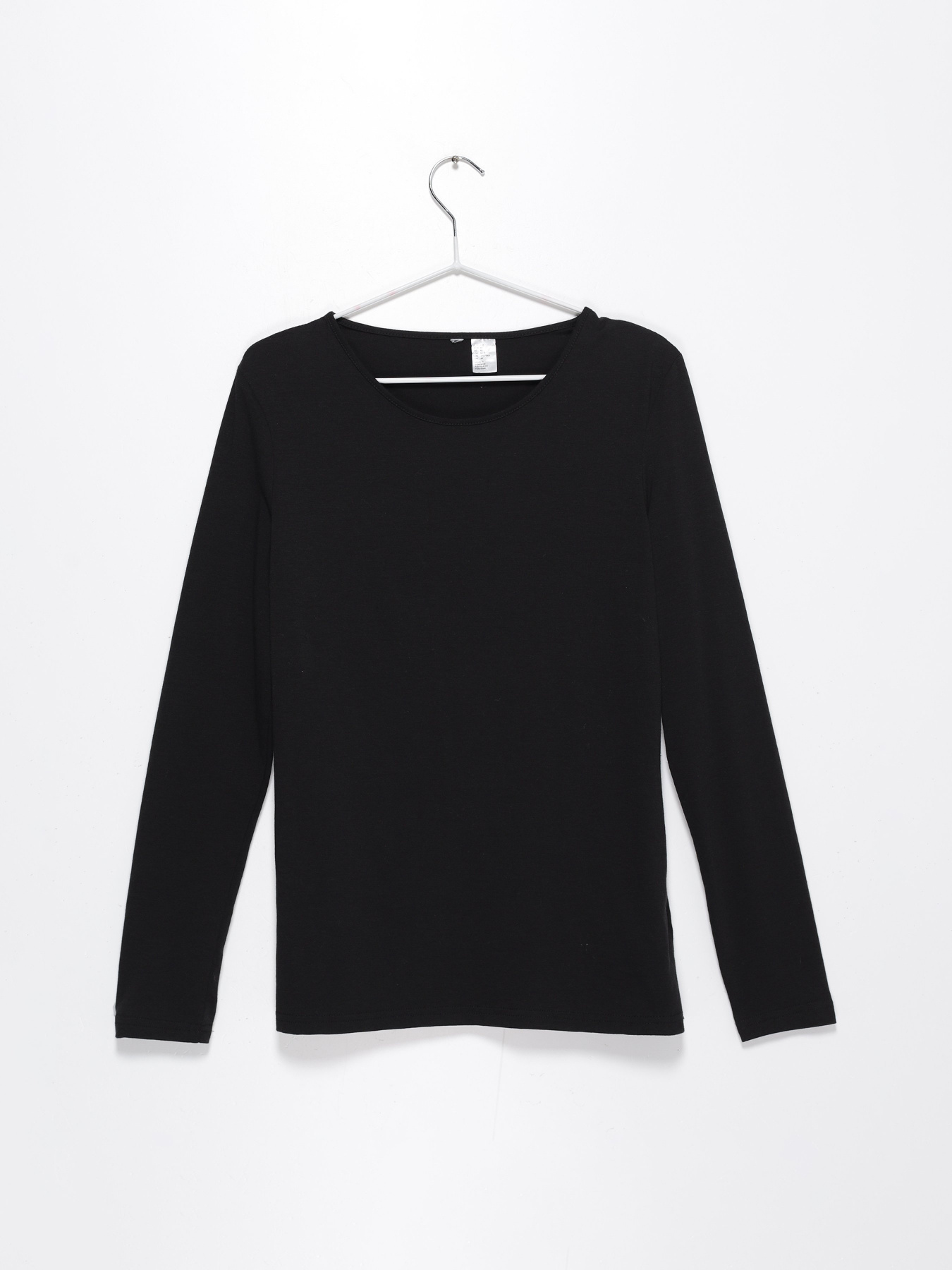 Лонгслив H&M модель 0238197_чорний Фото