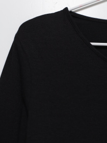 Лонгслив H&M модель 0238197_чорний Фото