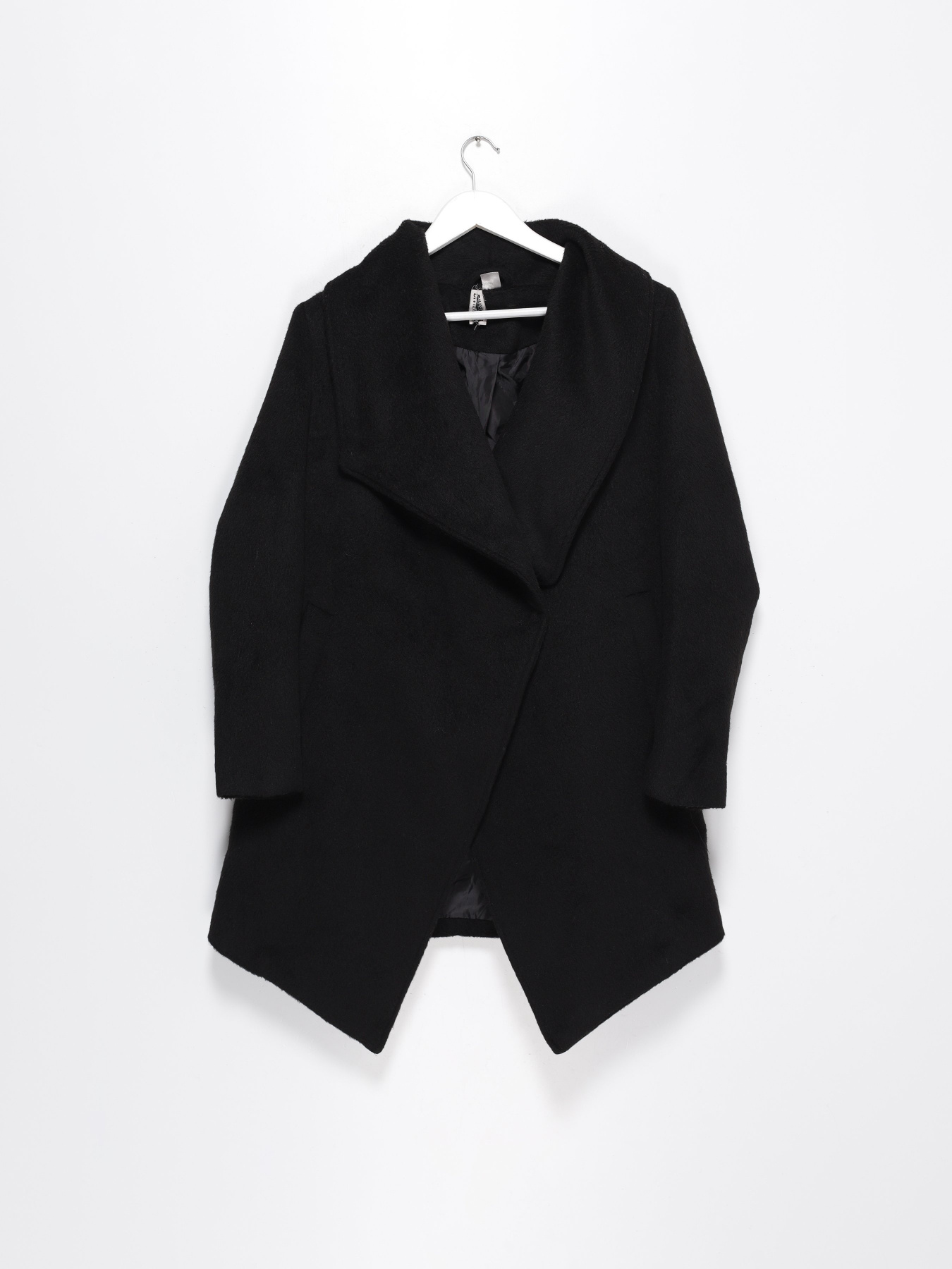 Пальто H&M модель 0300908_чорний Фото