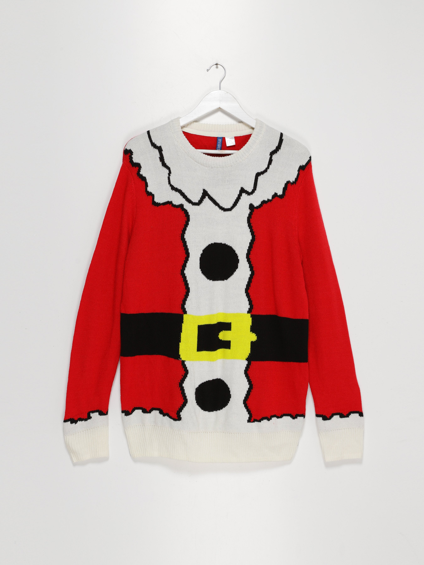 Джемпер H&M модель 0308873_червоний комб. Фото