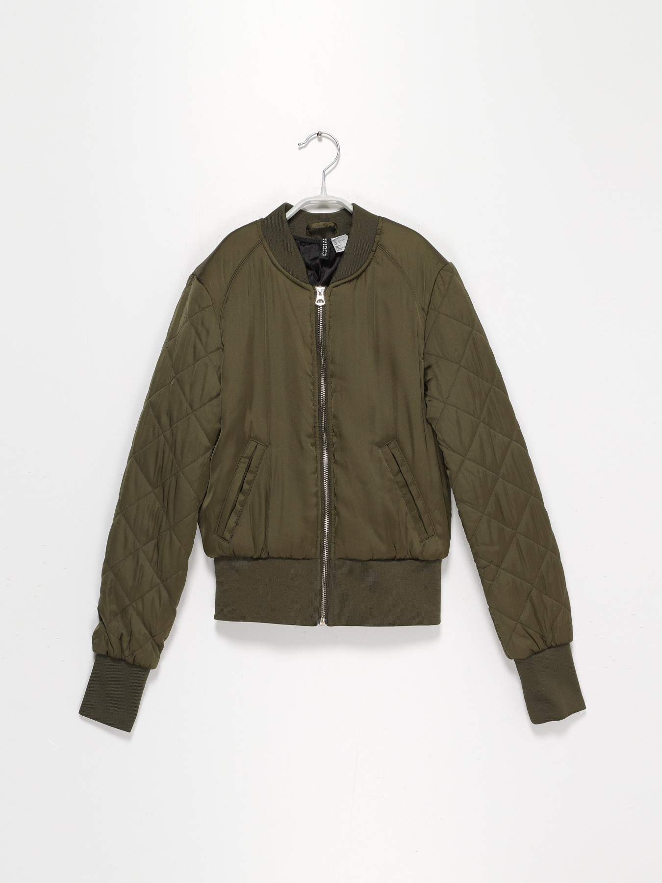 Бомбер H&M модель 0314522_хакі Фото