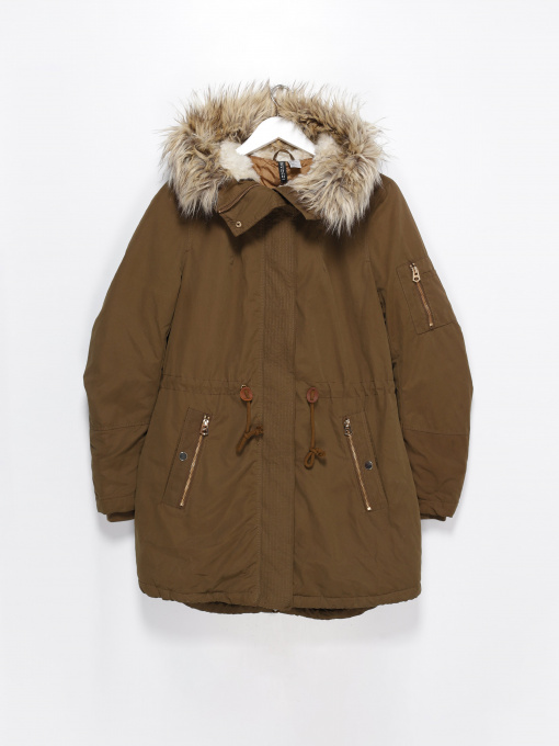 Парка H&M модель 0319613_хакі Фото