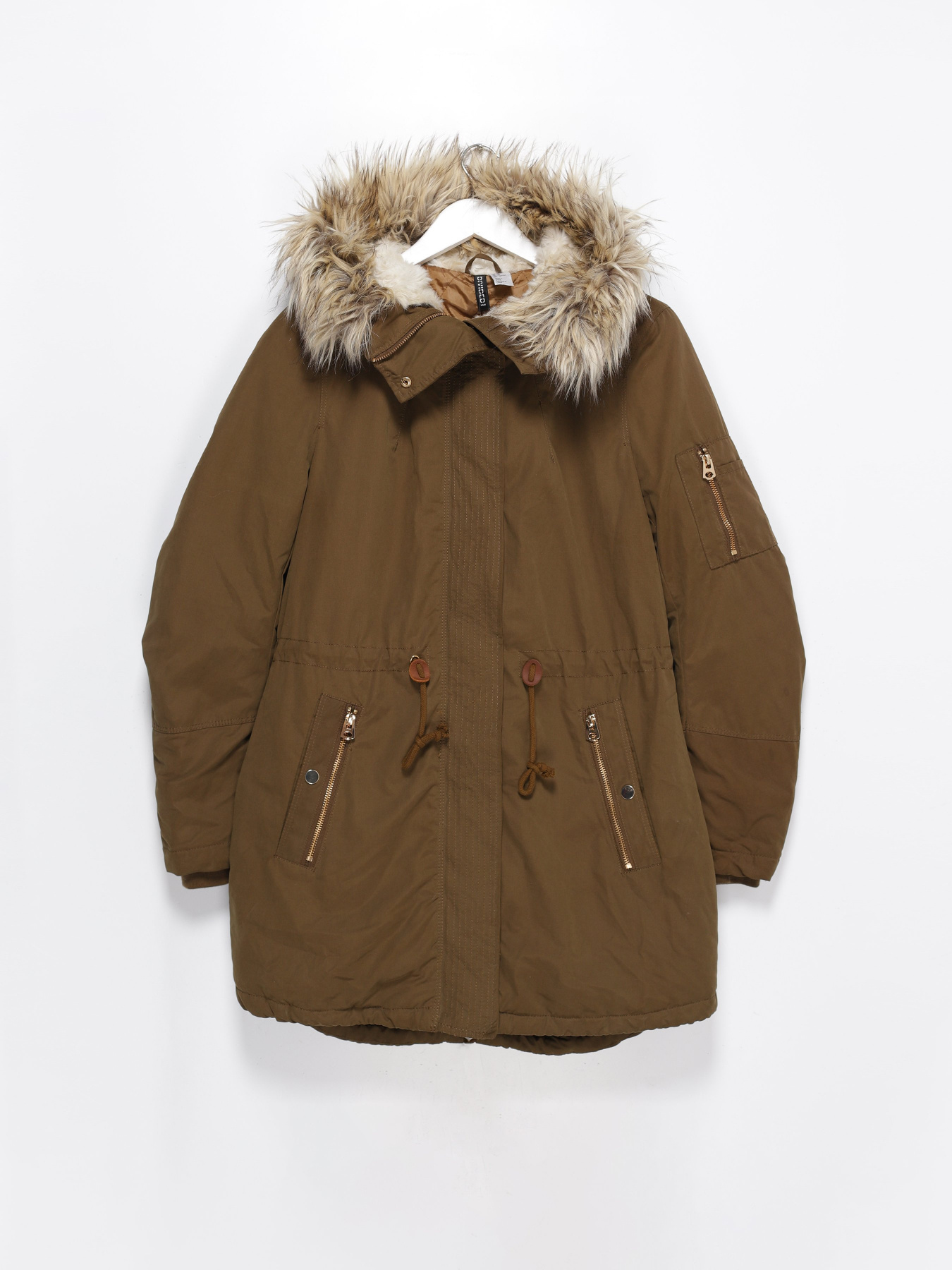 Парка H&M модель 0319613_хакі Фото