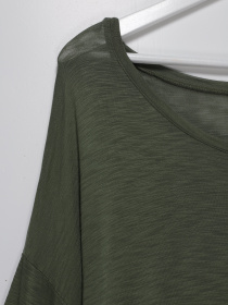 Лонгслів H&M модель 0348870_зелений Фото