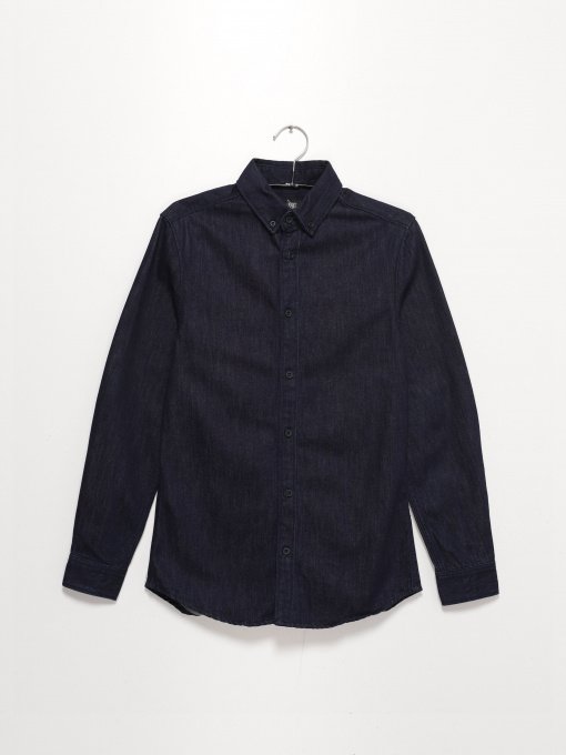 Рубашка H&M модель 0354598_т.синій Фото