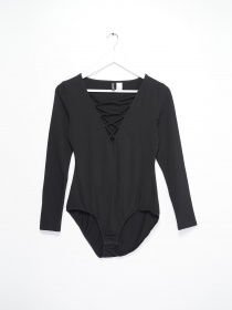 Боди H&M модель 0362985_чорний Фото