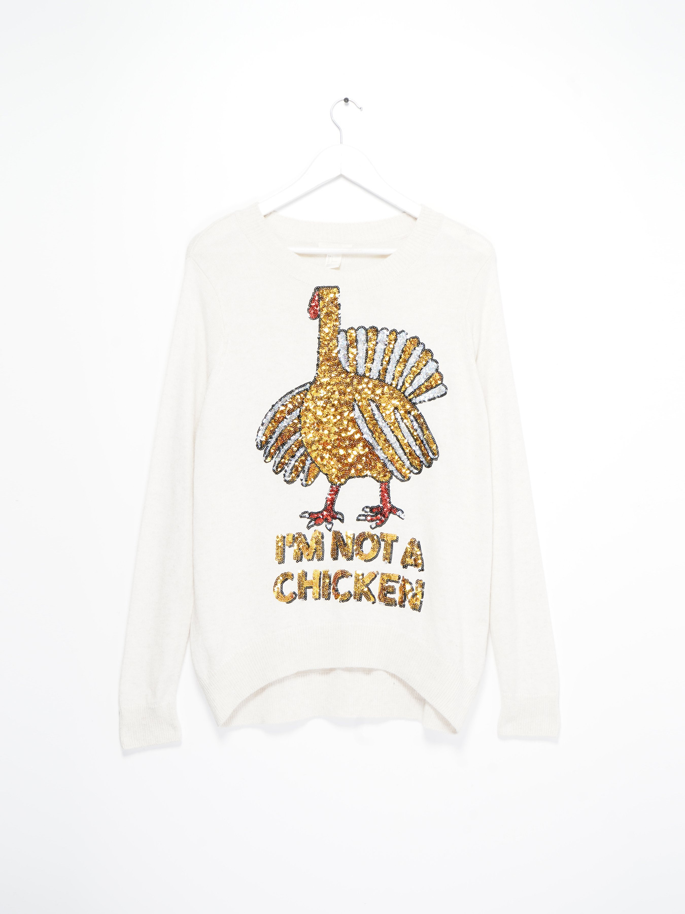 Джемпер H&M модель 0390642_молочний комб. Фото