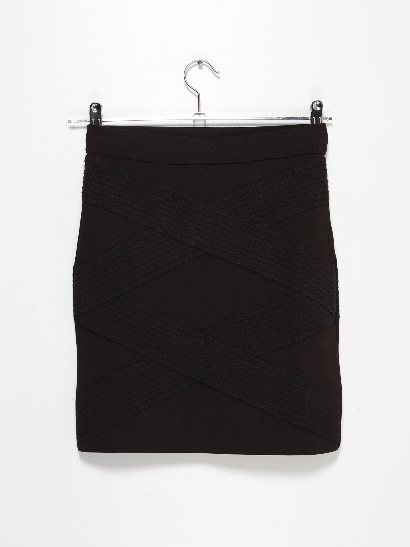 Юбка мини H&M модель 0393108_чорний Фото