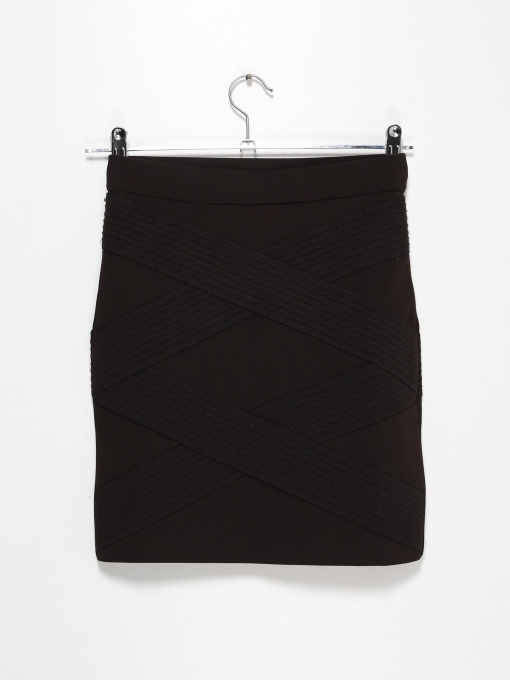 Спідниця міні H&M модель 0393108_чорний Фото