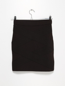 Юбка мини H&M модель 0393108_чорний Фото