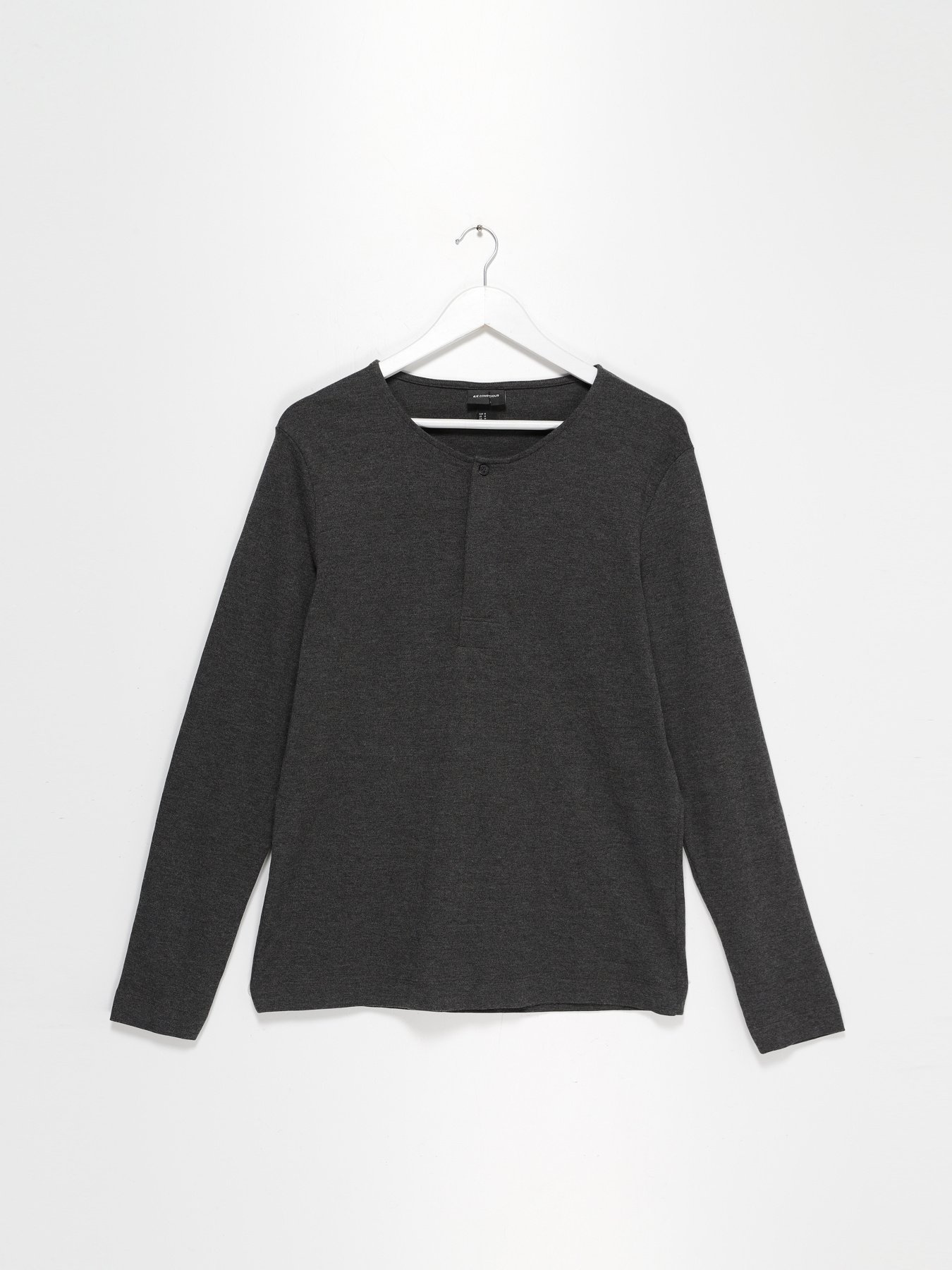 Лонгслив H&M модель 0393532_т.сірий Фото