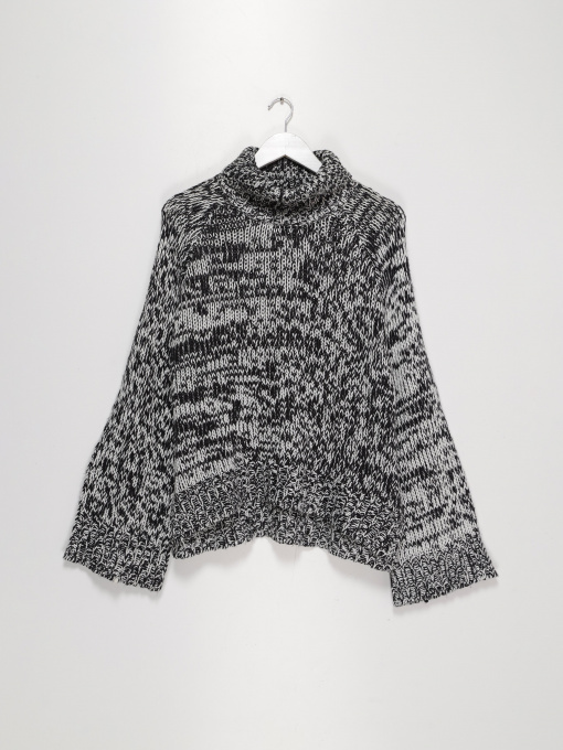 Свитер H&M модель 0419448_чорний з білим Фото