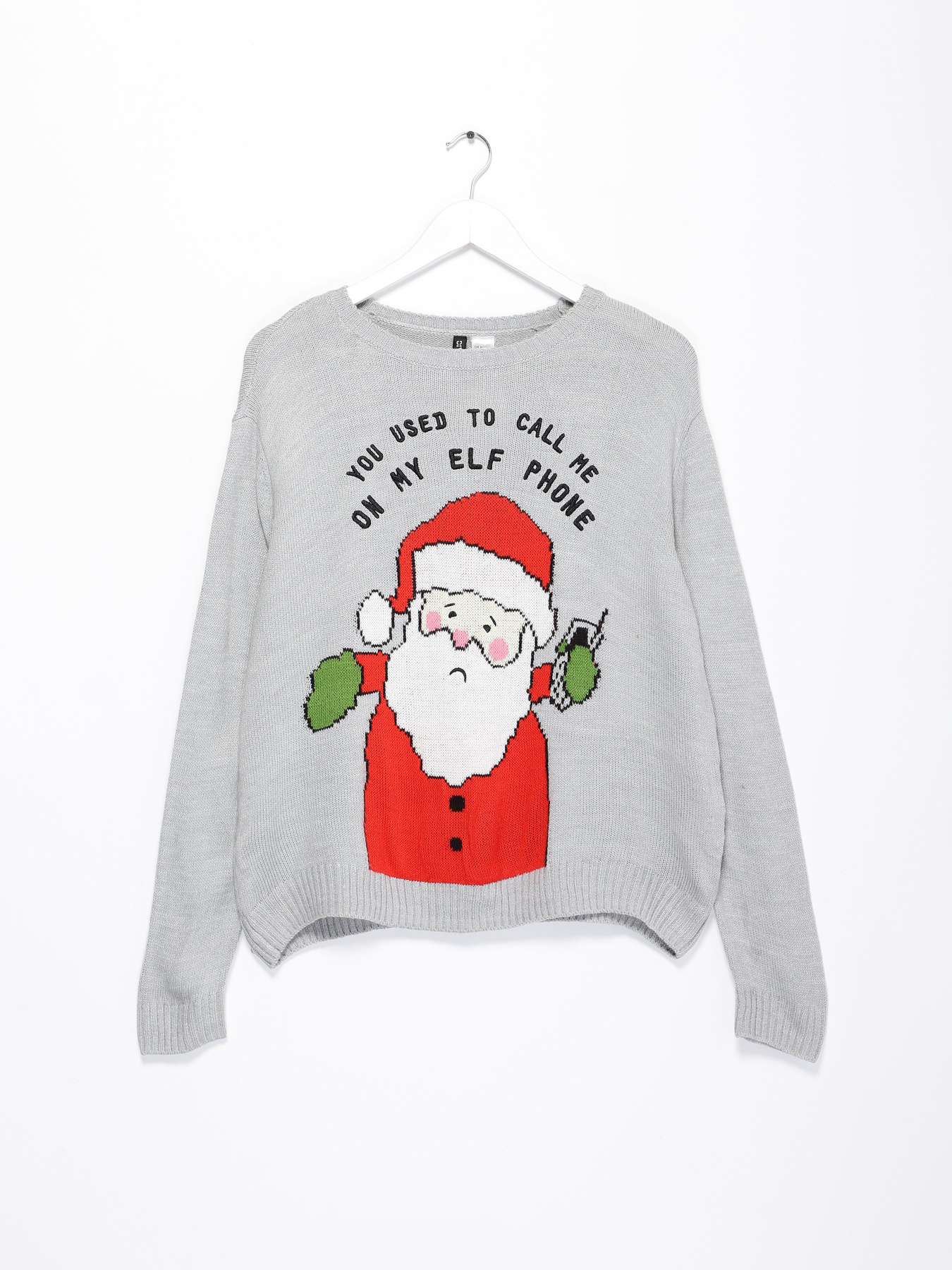 Джемпер H&M модель 0419507_сірий комб. Фото