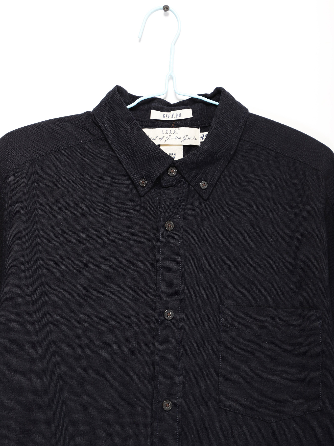 Рубашка H&M модель 0422823_т.синій Фото