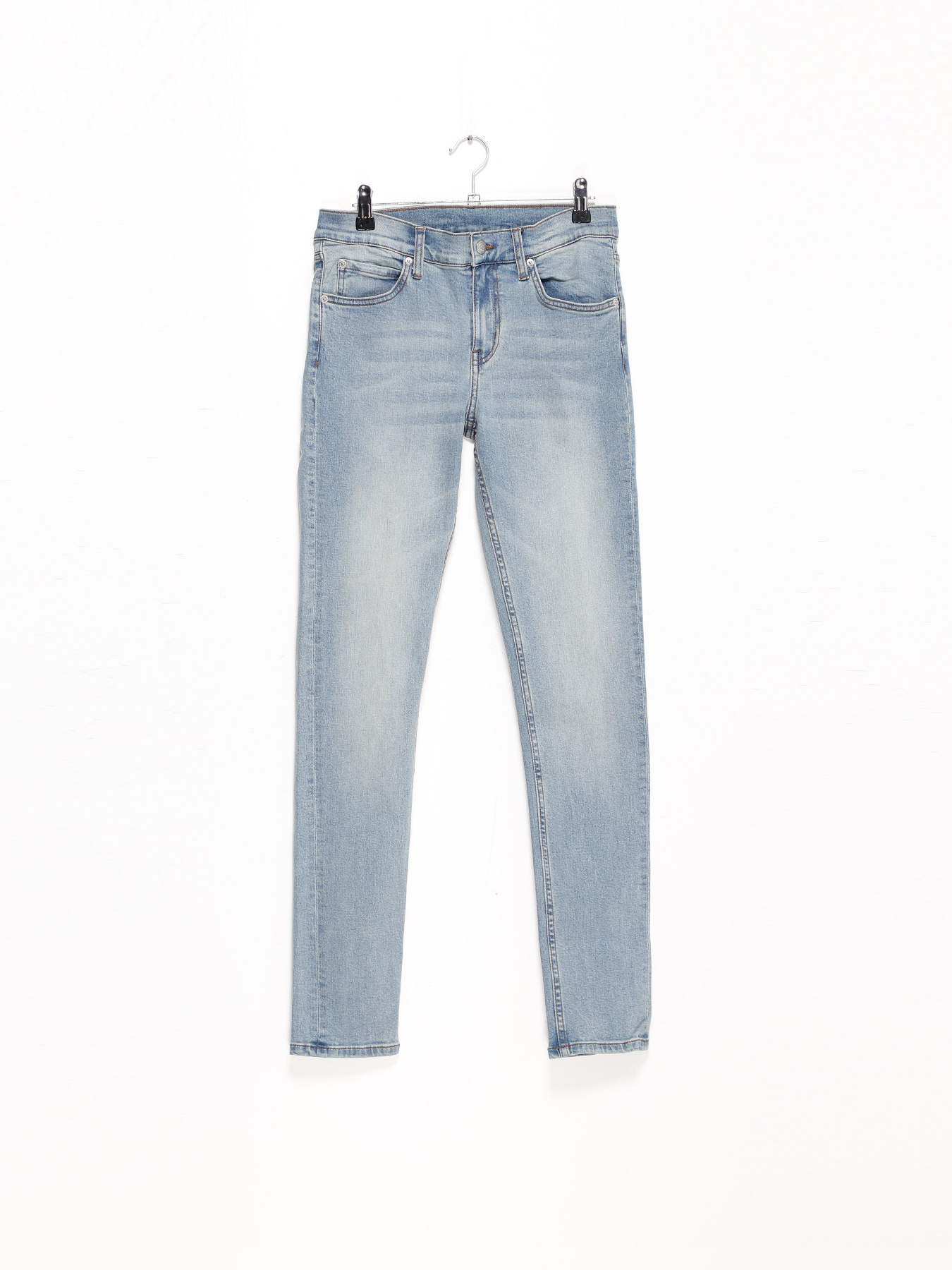 Зауженные джинсы H&M модель 0207463_блакитний Фото