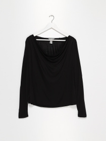 Лонгслив H&M модель 0427287_чорний Фото