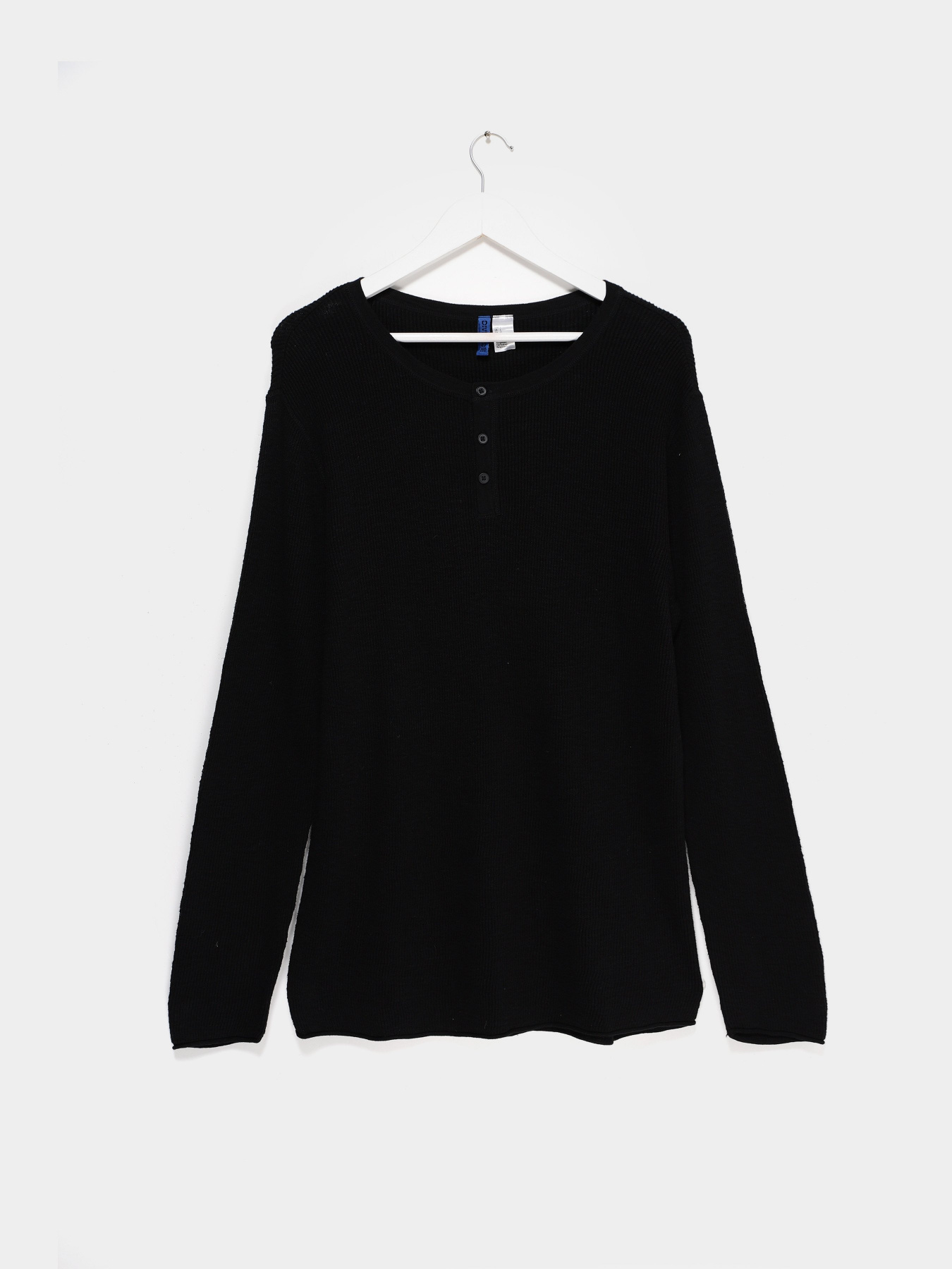 Лонгслив H&M модель 0436800_чорний Фото