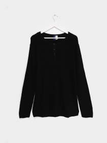 Лонгслив H&M модель 0436800_чорний Фото