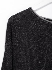 Джемпер H&M модель 0438861_чорний комб. Фото