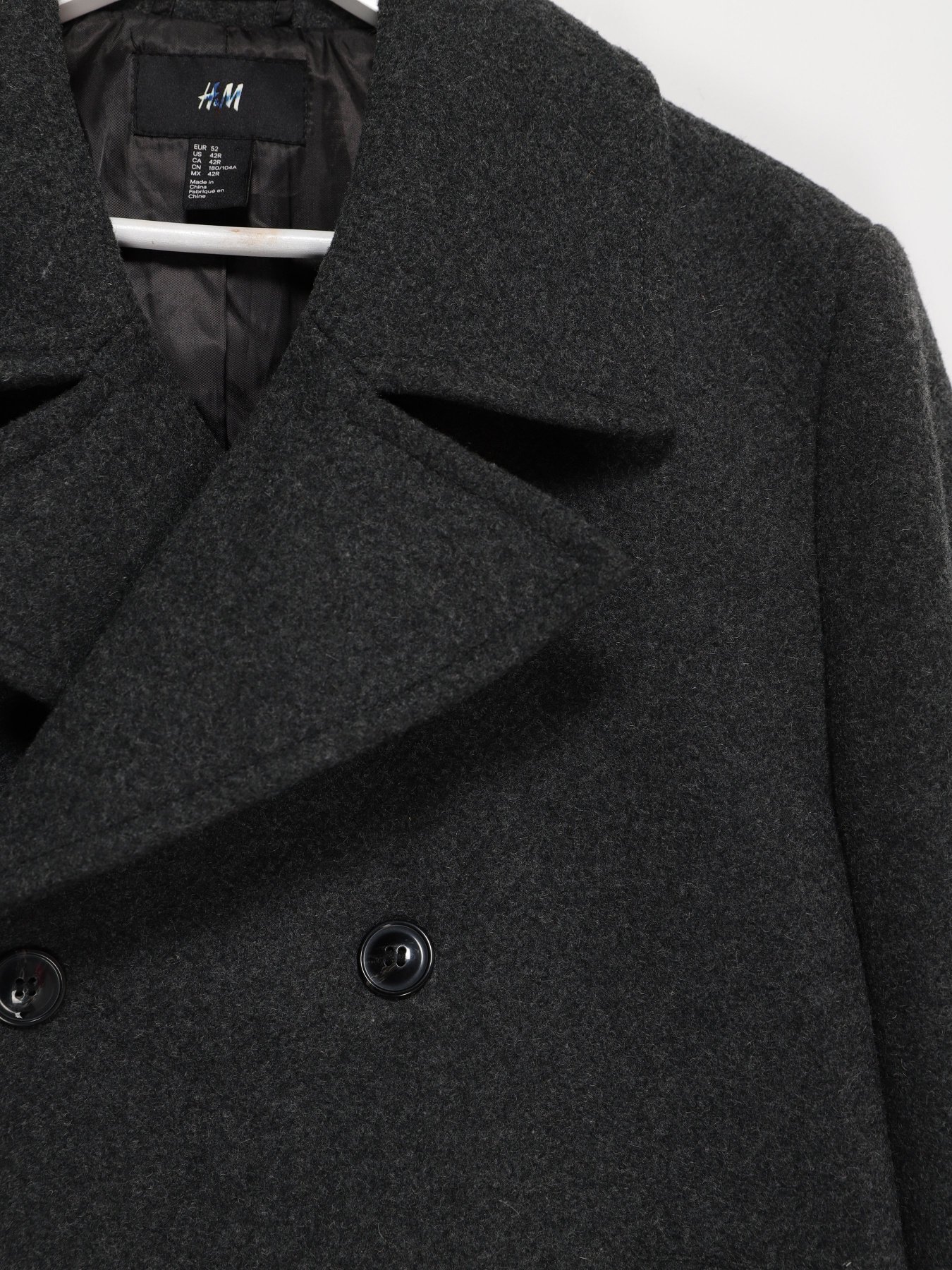 Пальто H&M модель 0438941_т.сірий Фото