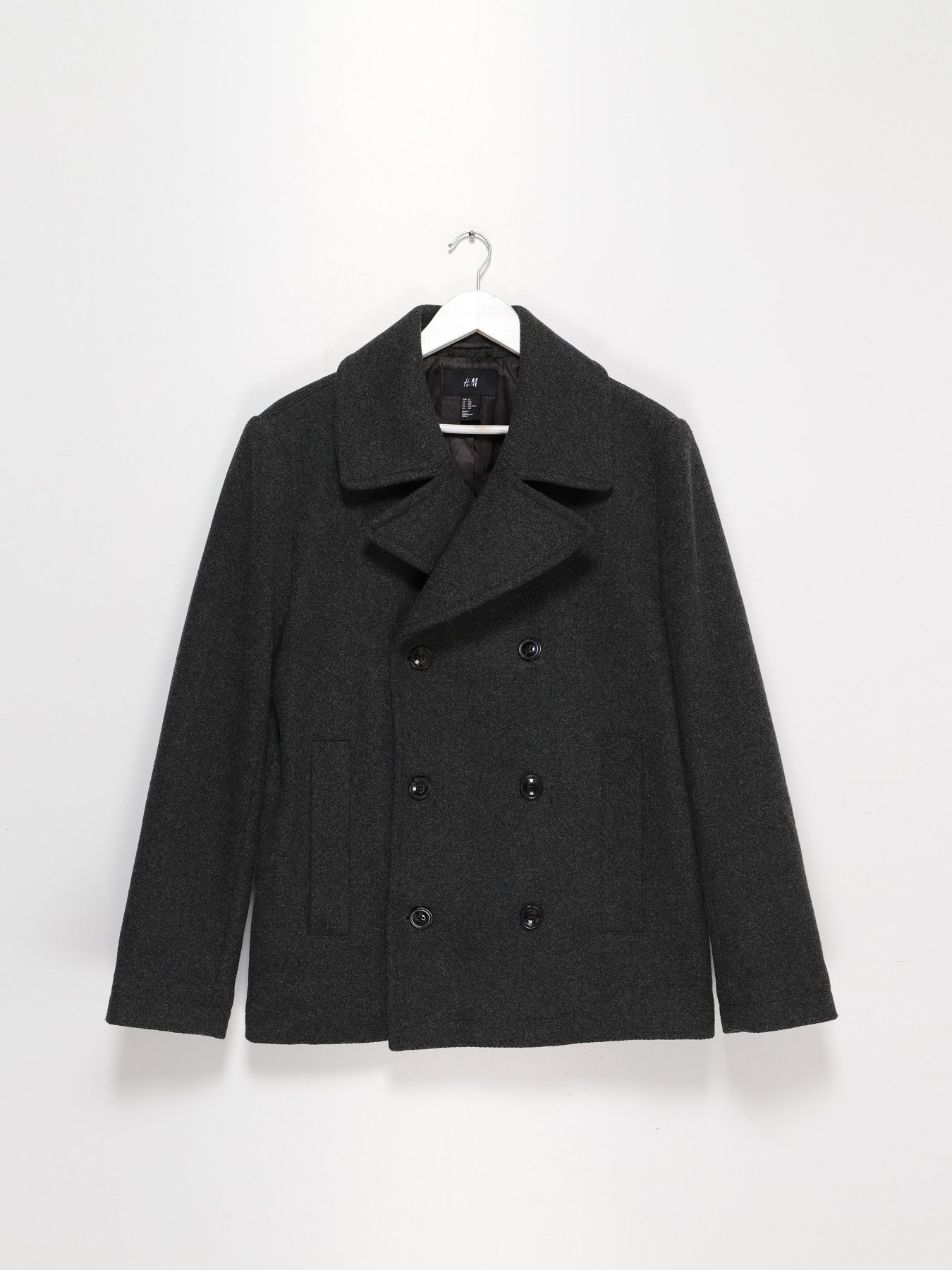 Пальто H&M модель 0438941_т.сірий Фото