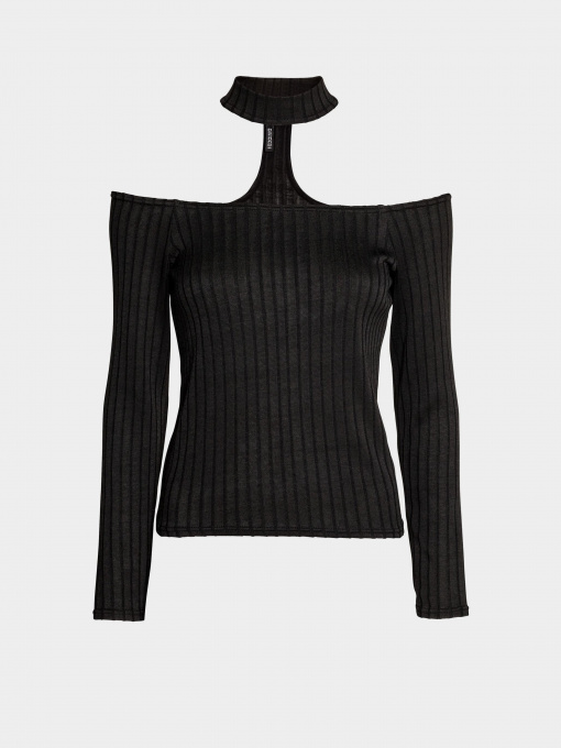 Лонгслів H&M модель 0423107_чорний Фото