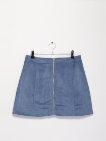 Юбка мини H&M модель 0478468_с.синій Фото