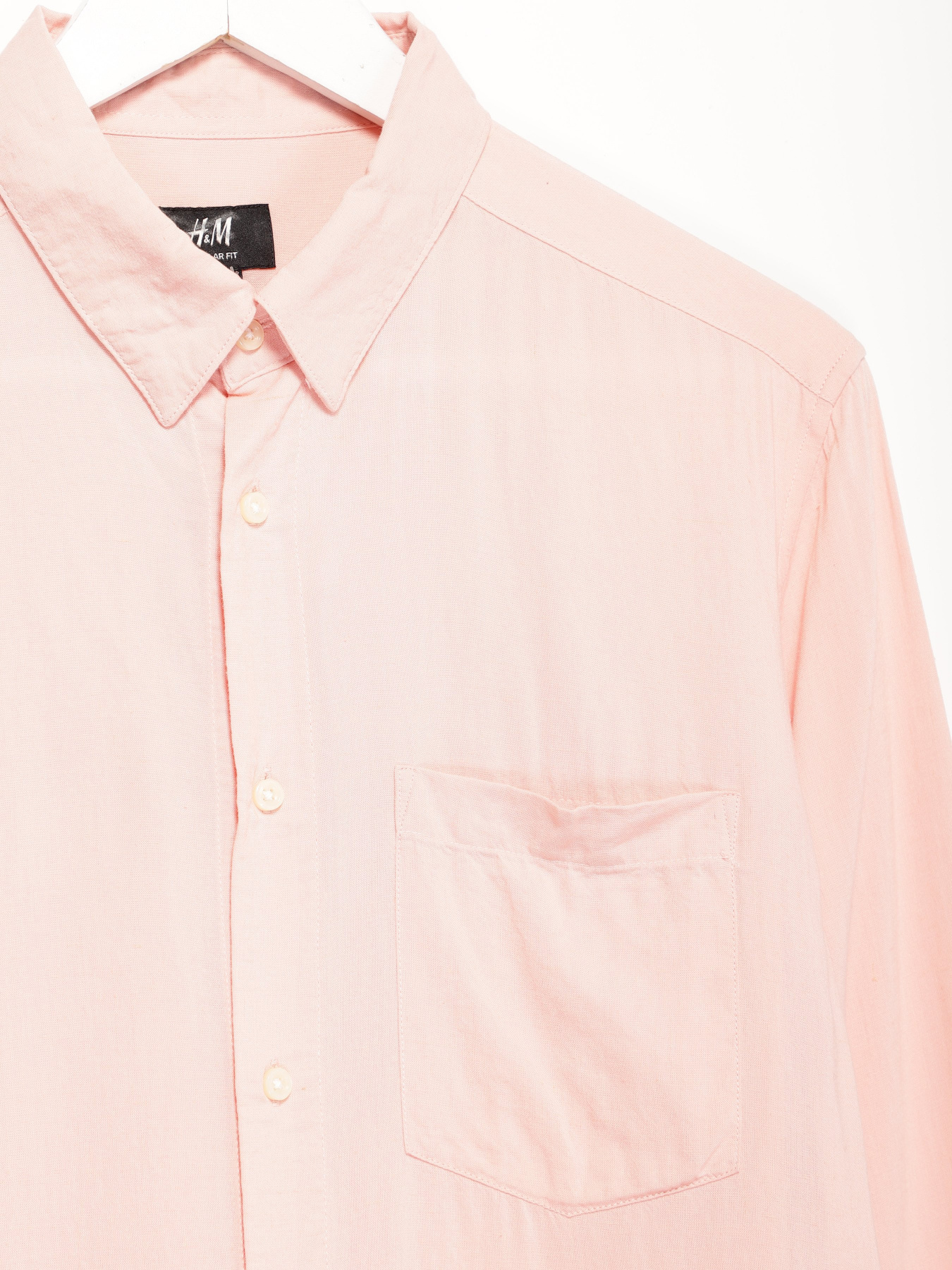 Сорочка повсякденна H&M модель 04854425_персиковий Фото