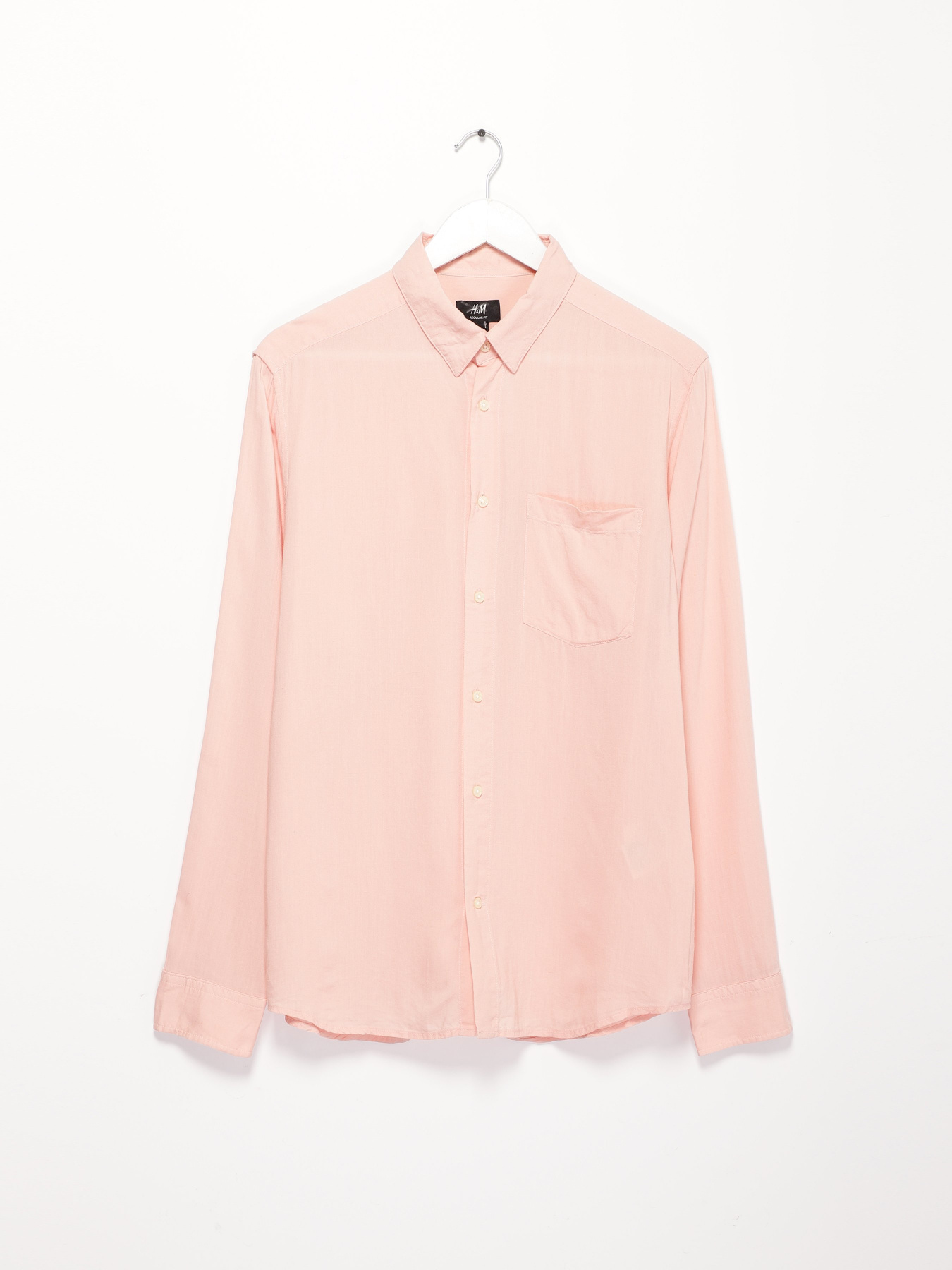 Сорочка повсякденна H&M модель 04854425_персиковий Фото