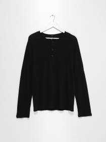 Лонгслив H&M модель 0490018_чорний Фото