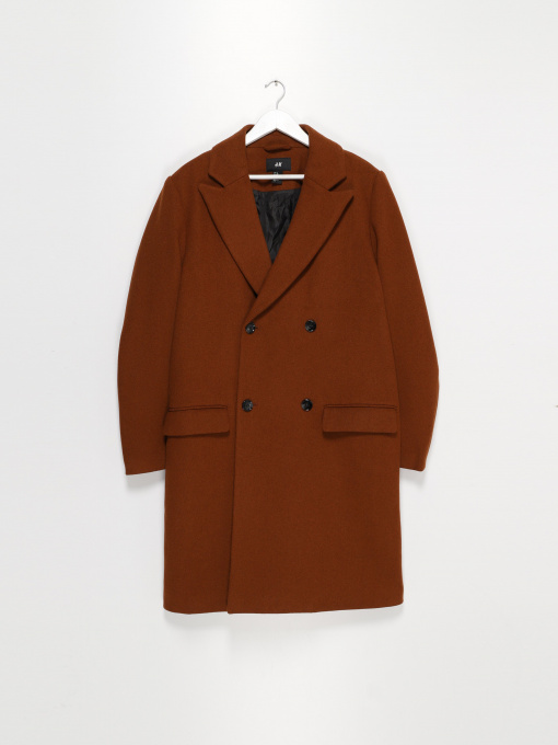 Пальто H&M модель 0501407_коричневий Фото