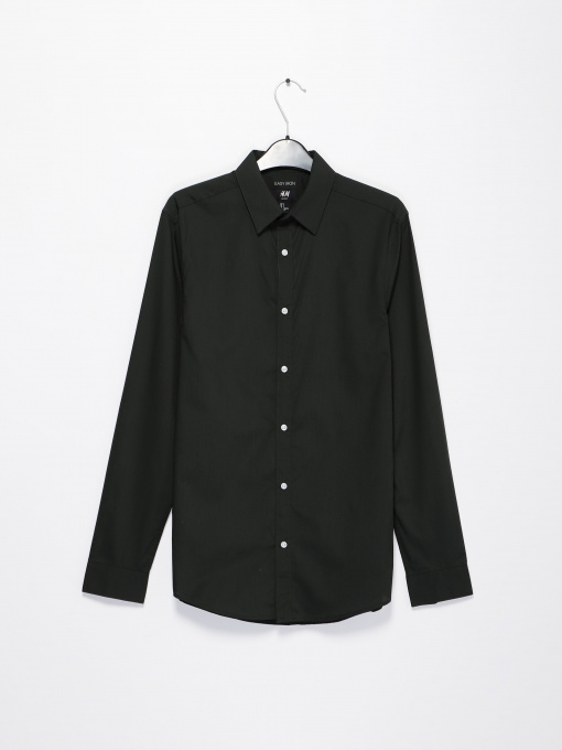 Рубашка повседневная H&M модель 0501616_т.хакі Фото