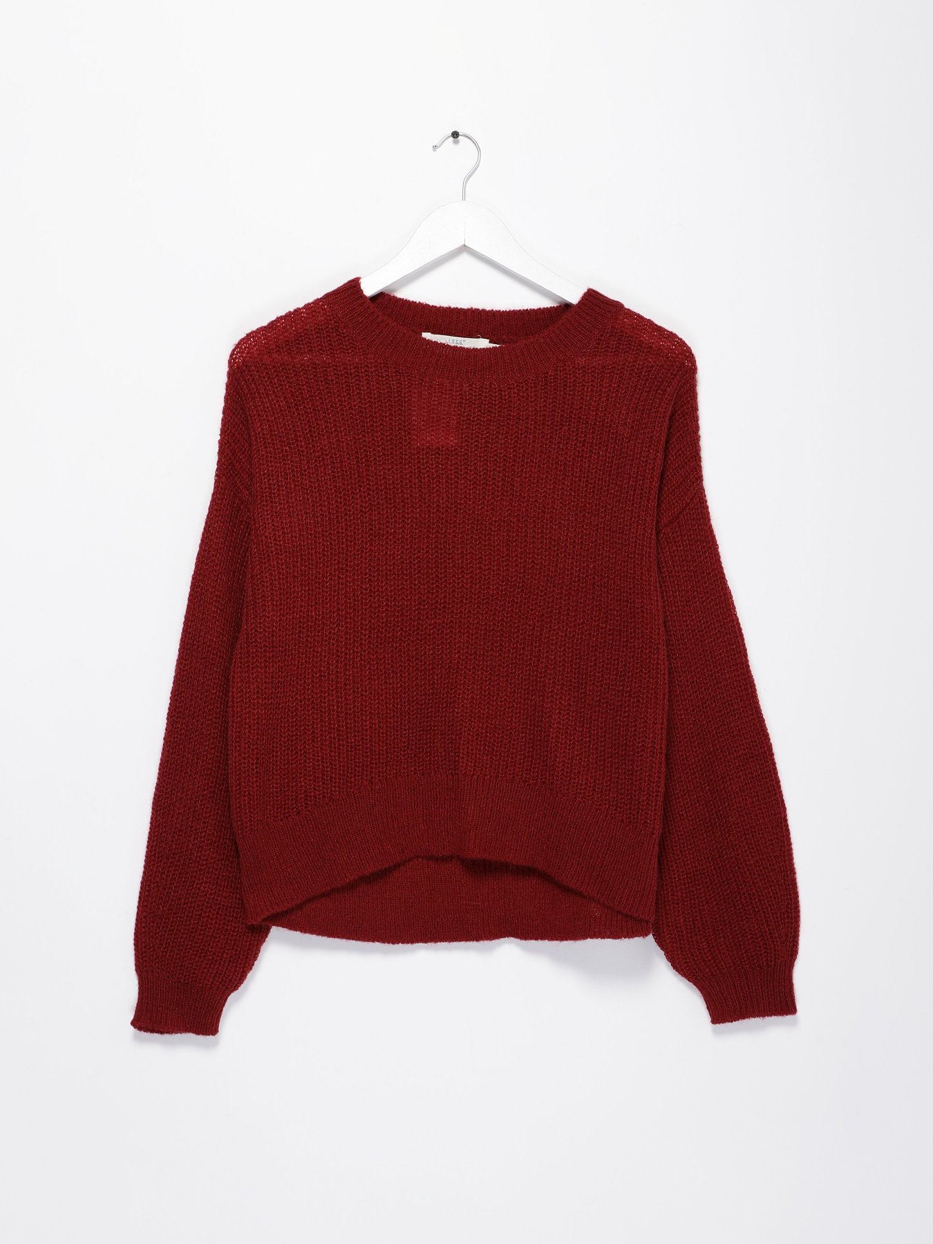 Джемпер H&M модель 0502186_бордовий Фото