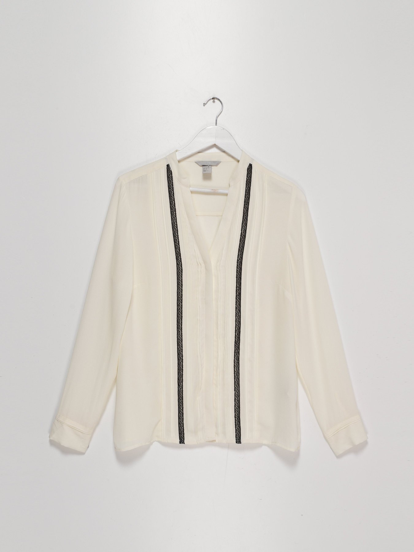 Блуза H&M модель 0502656_молочний Фото