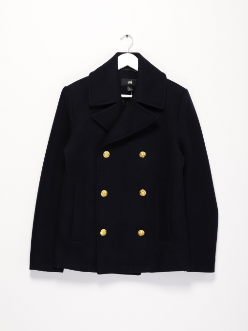 Пальто H&M модель 0518358_т.синій Фото