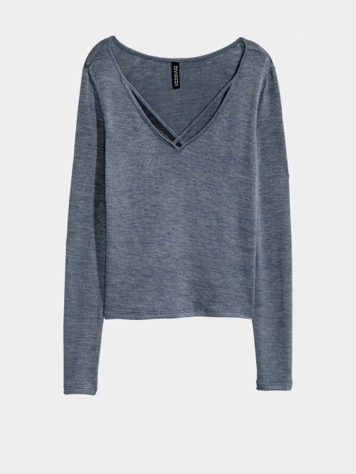 Лонгслив H&M модель 0440121_синій Фото