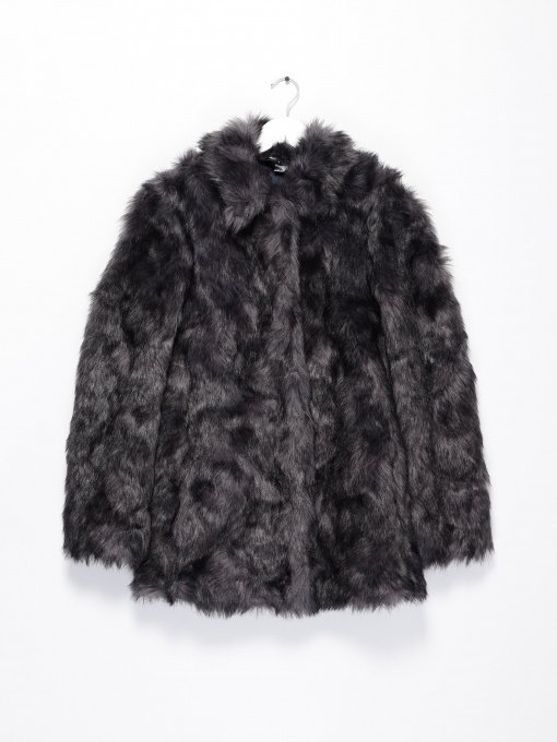 Шуба H&M Модель 0526740_т.сірий Фото