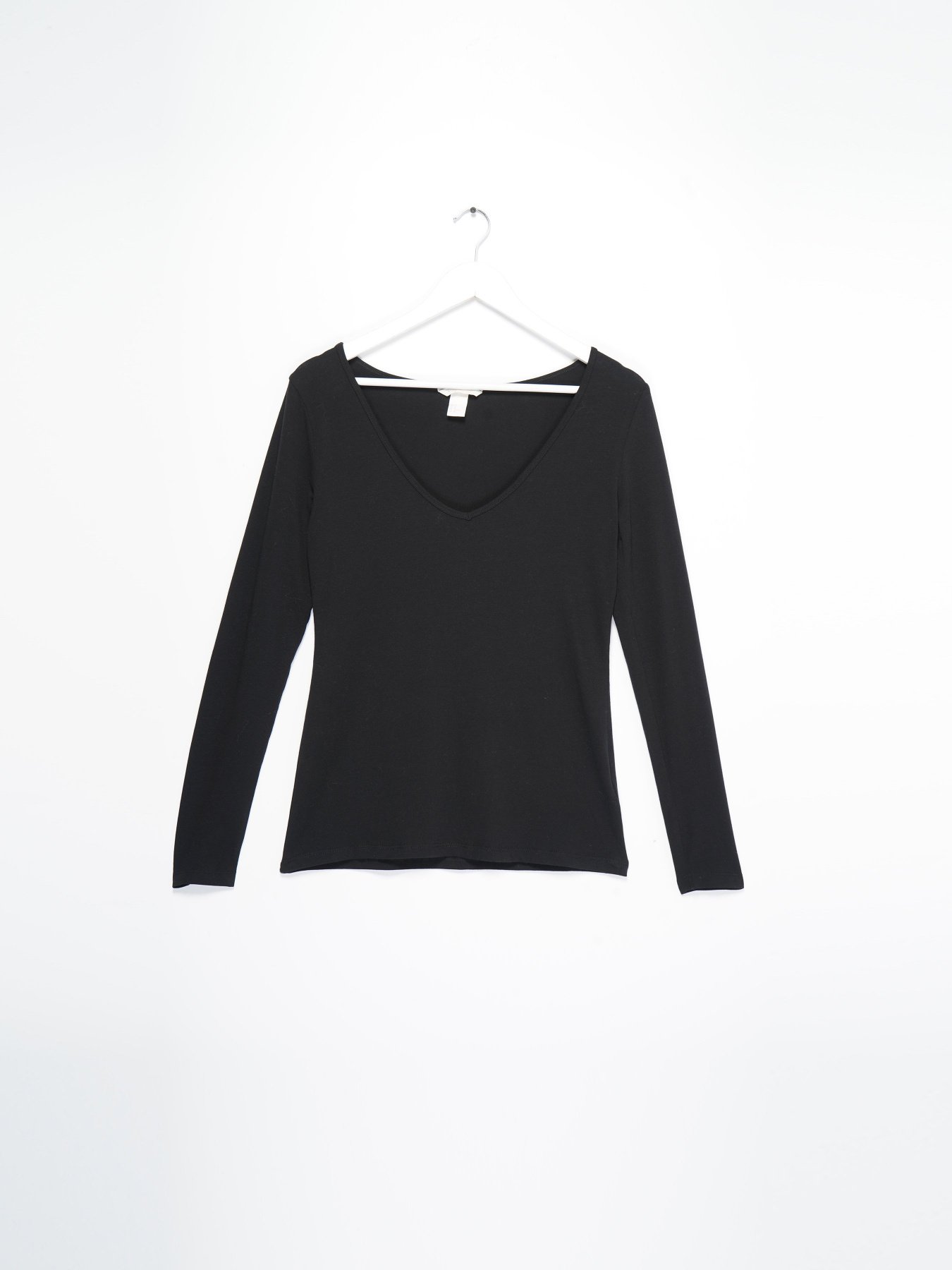 Лонгслив H&M модель 0544116_чорний Фото