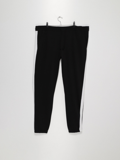 Штаны спортивные H&M модель 0547780_чорний з білим Фото