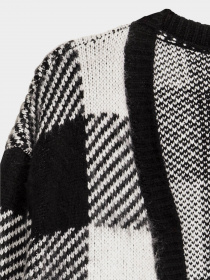 Кардиган H&M модель 0448202_чорний з білим Фото