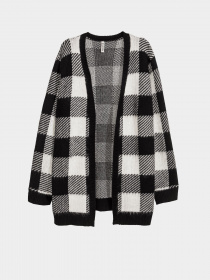Кардиган H&M модель 0448202_чорний з білим Фото
