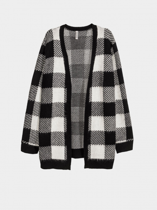 Кардиган H&M модель 0448202_чорний з білим Фото