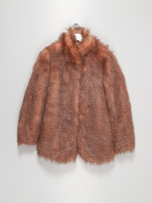 Шуба H&M Модель 0549605_рожевий комб. Фото