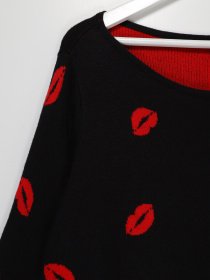 Джемпер H&M модель 0558980_чорний комб. Фото