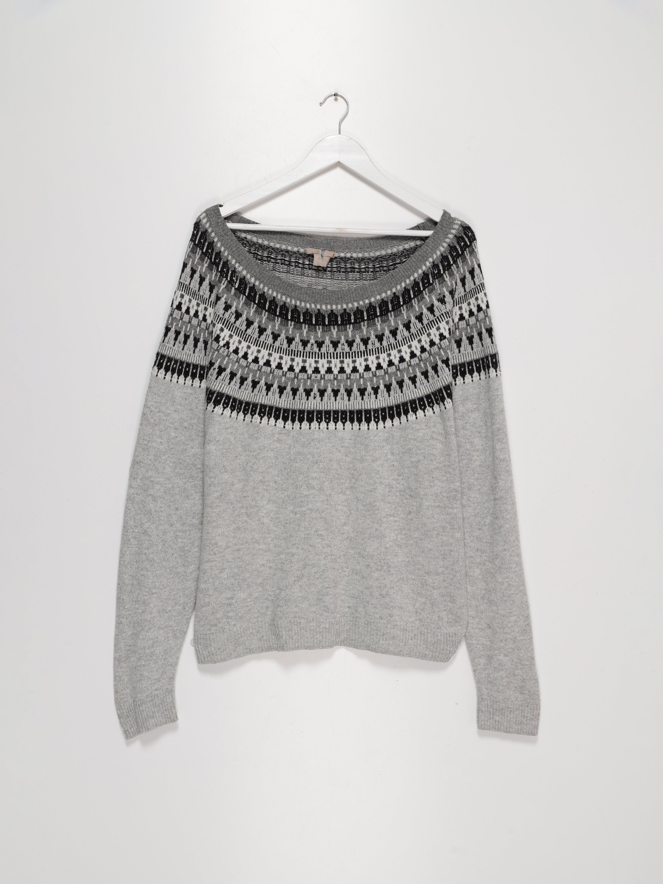 Джемпер H&M модель 0567924_сірий комб. Фото